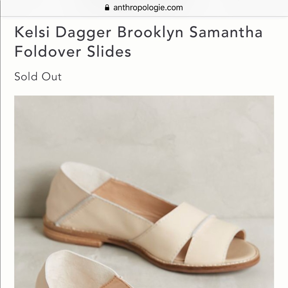 Kelsi Dagger Brooklyn Fold Over Leather Slides